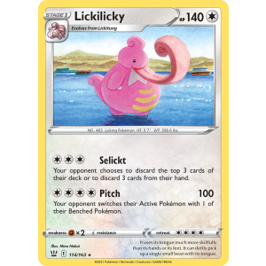 Lickilicky 114/163 Pokemon TCG Sword & Shield Battle Styles