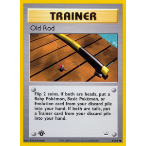 Old Rod 64/64 Pokemon TCG Neo Neo Revelation