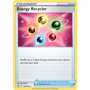 Energy Recycler 124/163 Pokemon TCG Sword & Shield Battle Styles