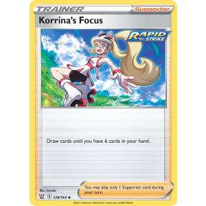 Korrina's Focus 128/163 Pokemon TCG Sword & Shield Battle Styles