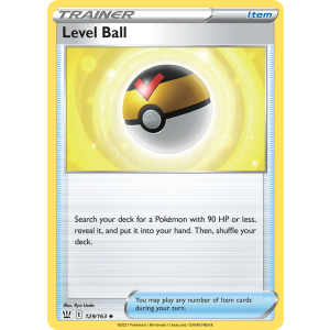 Level Ball 129/163 Pokemon TCG Sword & Shield Battle Styles