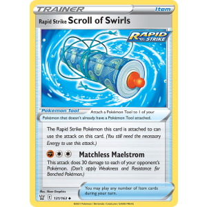 Rapid Strike Scroll of Swirls 131/163 Pokemon TCG Sword & Shield Battle Styles