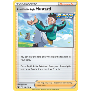 Rapid Strike Style Mustard 132/163 Pokemon TCG Sword & Shield Battle Styles