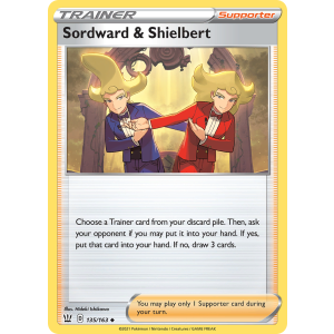 Sordward & Shielbert 135/163 Pokemon TCG Sword & Shield Battle Styles