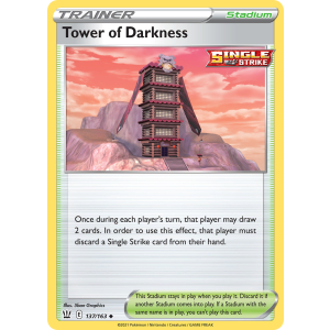 Tower of Darkness 137/163 Pokemon TCG Sword & Shield Battle Styles