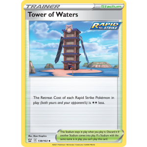 Tower of Waters 138/163 Pokemon TCG Sword & Shield Battle Styles