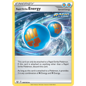 Rapid Strike Energy 140/163 Pokemon TCG Sword & Shield Battle Styles