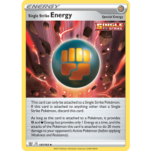 Single Strike Energy 141/163 Pokemon TCG Sword & Shield Battle Styles