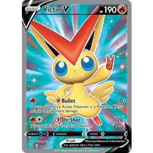 Rare Ultra Victini V 144/163 Pokemon TCG Sword & Shield Battle Styles