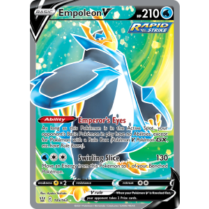 Rare Ultra Empoleon V 145/163 Pokemon TCG Sword & Shield Battle Styles