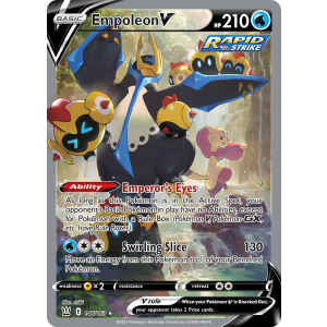 Rare Ultra Empoleon V 146/163 Pokemon TCG Sword & Shield Battle Styles