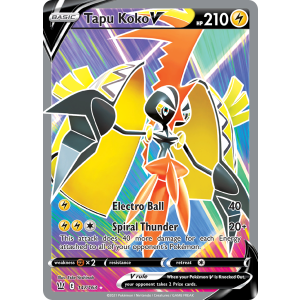 Rare Ultra Tapu Koko V 147/163 Pokemon TCG Sword & Shield Battle Styles