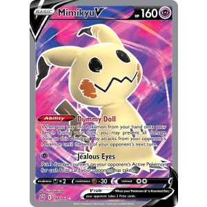 Rare Ultra Mimikyu V 148/163 Pokemon TCG Sword & Shield Battle Styles