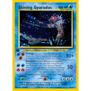 Rare Shining Shining Gyarados 65/64 Pokemon TCG Neo Neo Revelation