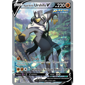 Rare Ultra Rapid Strike Urshifu V 153/163 Pokemon TCG Sword & Shield Battle Styles