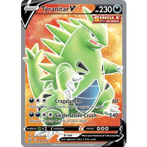 Rare Ultra Tyranitar V 154/163 Pokemon TCG Sword & Shield Battle Styles