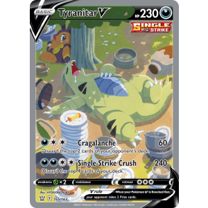 Rare Ultra Tyranitar V 155/163 Pokemon TCG Sword & Shield Battle Styles