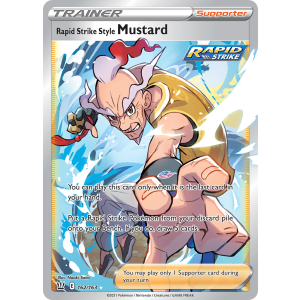 Rare Ultra Rapid Strike Style Mustard 162/163 Pokemon TCG Sword & Shield Battle Styles