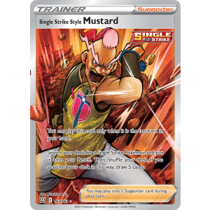 Rare Ultra Single Strike Style Mustard 163/163 Pokemon TCG Sword & Shield Battle Styles