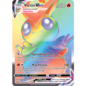 Rare Rainbow Victini VMAX 165/163 Pokemon TCG Sword & Shield Battle Styles