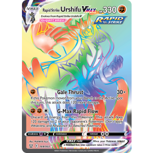 Rare Rainbow Rapid Strike Urshifu VMAX 169/163 Pokemon TCG Sword & Shield Battle Styles