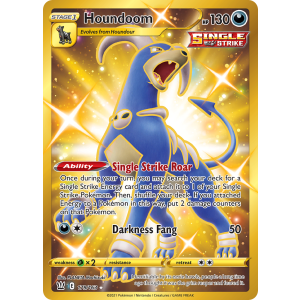 Rare Secret Houndoom 179/163 Pokemon TCG Sword & Shield Battle Styles