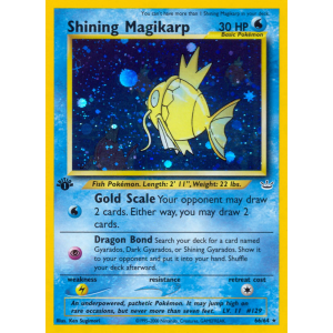 Rare Shining Shining Magikarp 66/64 Pokemon TCG Neo Neo Revelation