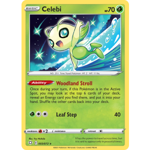 Celebi 3/72 Pokemon TCG Sword & Shield Shining Fates