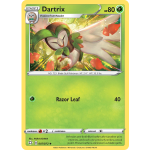 Dartrix 7/72 Pokemon TCG Sword & Shield Shining Fates