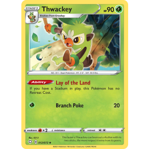 Thwackey 12/72 Pokemon TCG Sword & Shield Shining Fates