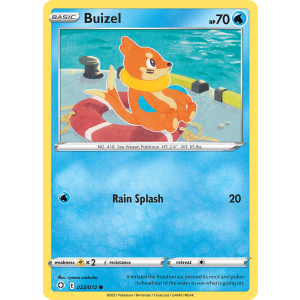 Buizel 22/72 Pokemon TCG Sword & Shield Shining Fates