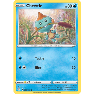 Chewtle 26/72 Pokemon TCG Sword & Shield Shining Fates