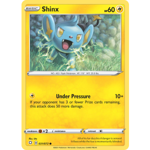 Shinx 31/72 Pokemon TCG Sword & Shield Shining Fates