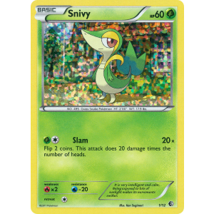  Snivy 1/12 Pokemon TCG Other McDonald's Collection 2011