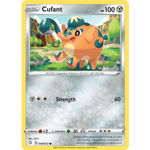 Cufant 49/72 Pokemon TCG Sword & Shield Shining Fates