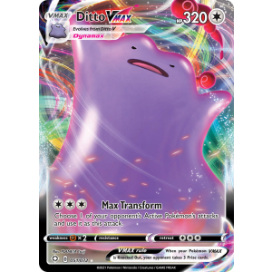 Rare Holo VMAX Ditto VMAX 51/72 Pokemon TCG Sword & Shield Shining Fates