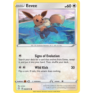 Eevee 52/72 Pokemon TCG Sword & Shield Shining Fates