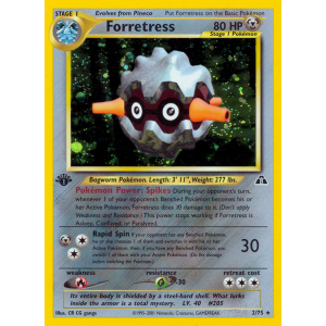 Rare Holo Forretress 2/75 Pokemon TCG Neo Neo Discovery