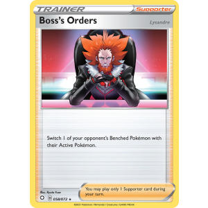 Boss's Orders 58/72 Pokemon TCG Sword & Shield Shining Fates