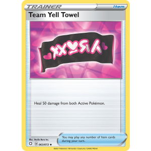 Team Yell Towel 63/72 Pokemon TCG Sword & Shield Shining Fates