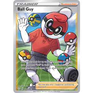 Rare Ultra Ball Guy 65/72 Pokemon TCG Sword & Shield Shining Fates