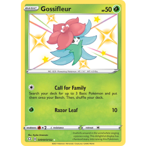 Rare Shiny Gossifleur SV010/122 Pokemon TCG Sword & Shield Shining Fates Shiny Vault