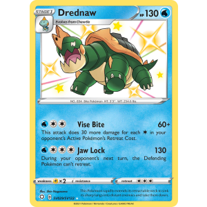 Rare Shiny Drednaw SV029/122 Pokemon TCG Sword & Shield Shining Fates Shiny Vault