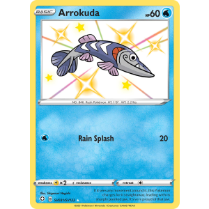 Rare Shiny Arrokuda SV031/122 Pokemon TCG Sword & Shield Shining Fates Shiny Vault