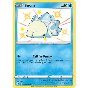 Rare Shiny Snom SV033/122 Pokemon TCG Sword & Shield Shining Fates Shiny Vault