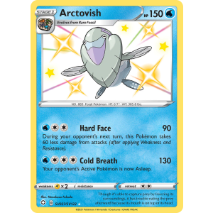 Rare Shiny Arctovish SV037/122 Pokemon TCG Sword & Shield Shining Fates Shiny Vault