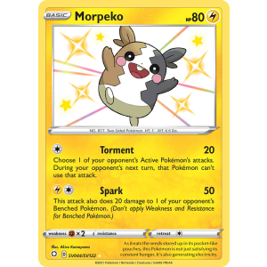 Rare Shiny Morpeko SV044/122 Pokemon TCG Sword & Shield Shining Fates Shiny Vault