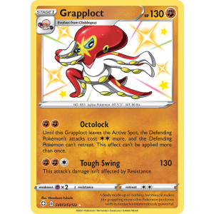 Rare Shiny Grapploct SV073/122 Pokemon TCG Sword & Shield Shining Fates Shiny Vault