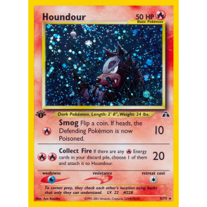 Rare Holo Houndour 5/75 Pokemon TCG Neo Neo Discovery