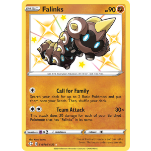 Rare Shiny Falinks SV074/122 Pokemon TCG Sword & Shield Shining Fates Shiny Vault